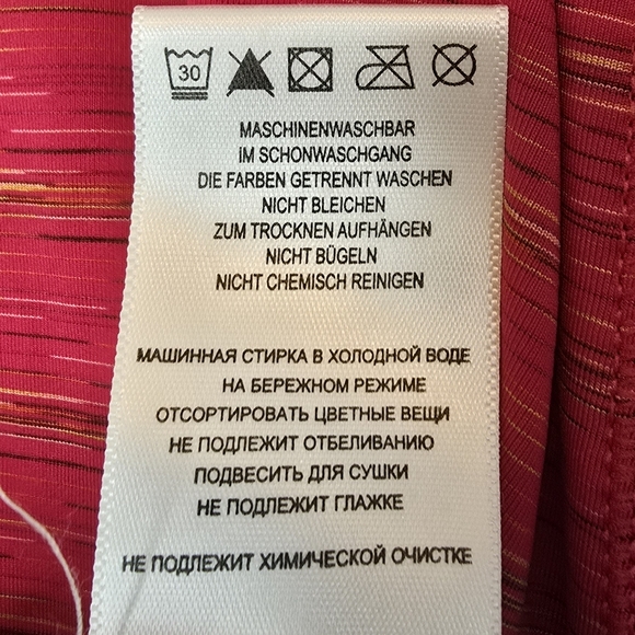 LOLE Smash Tee Red Sea Mix Women's Medium Braided Open‎ Back Activewear Yoga Top - Picture 8 of 11